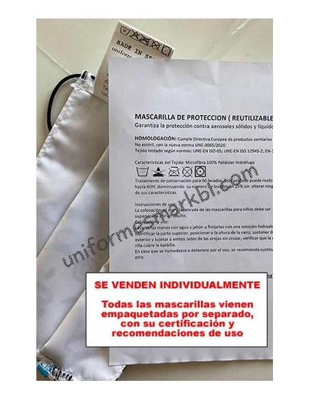 MASCARILLA INFANTIL HOMOLOGADA FFP2 