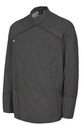 CHAQUETILLA REGULAR FIT MANGA LARGA RIBETES CUERO