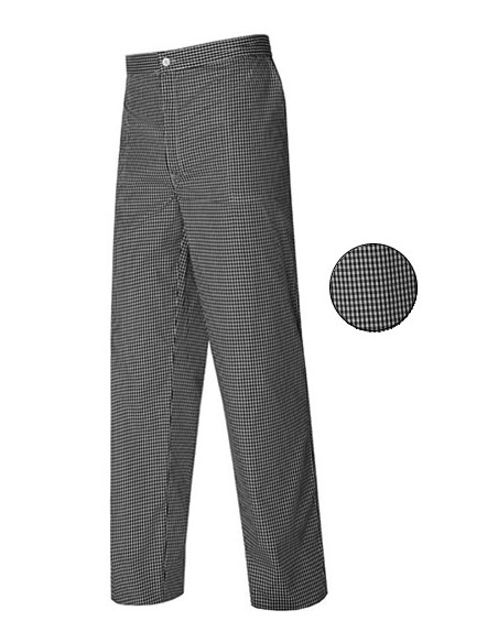 PANTALONI COMFORT DA CUCINA CON CHECK UNISEX