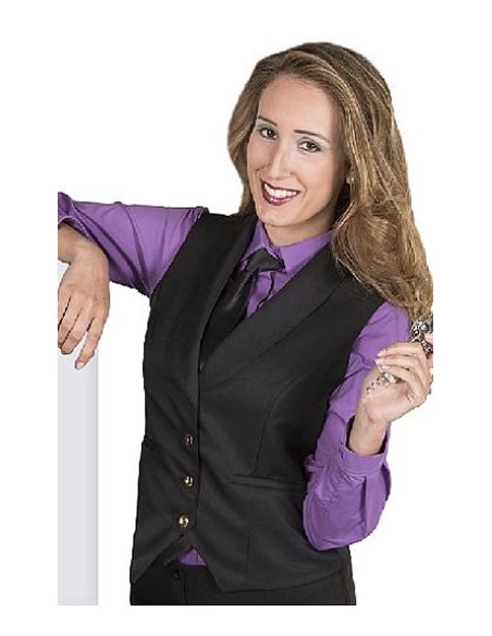 CHALECO CAMARERA CUELLO SMOKING