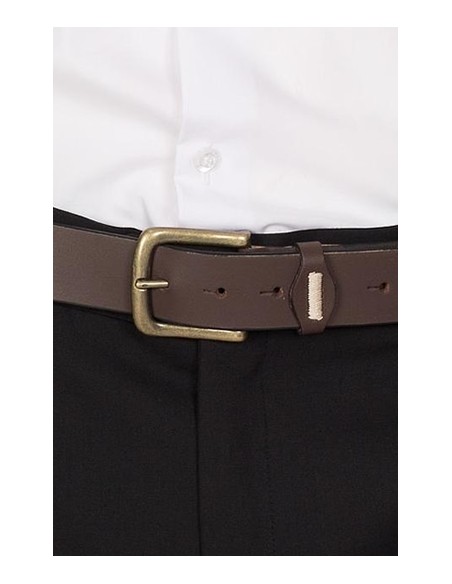 CINTURÓN SPORT PIEL MARRÓN