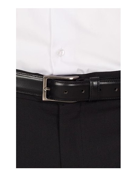 CINTURÓN PIEL NEGRO