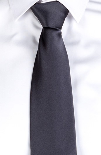 CRAVATTA NODO SATINATO UNISEX  MARENGO GRIGIO