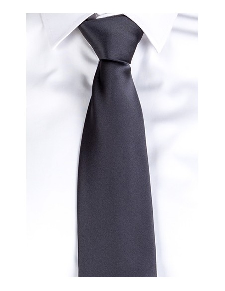 CRAVATTA NODO SATINATO UNISEX  MARENGO GRIGIO