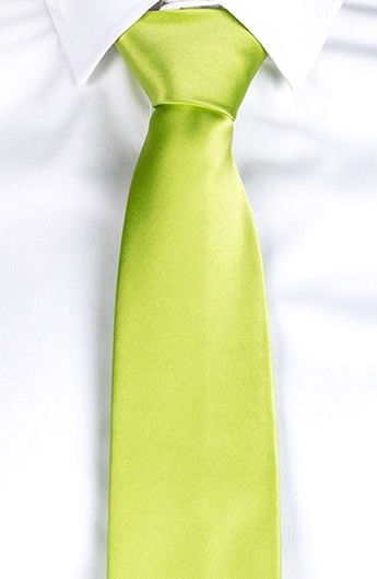 CRAVATTA NODO SATINATO UNISEX PISTACCHIO 