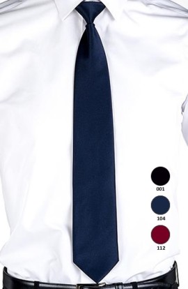 CORBATA CON NUDO Y ELÁSTICO DE RASO UNISEX