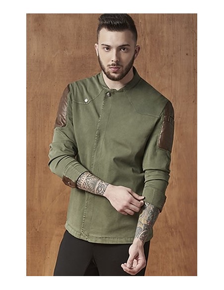 CHAQUETILLA SLIM FIT CIERRE OCULTO MANGA LARGA