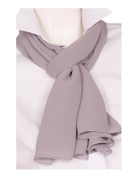 PAÑUELO GASA VAPOROSA GRIS PERLA