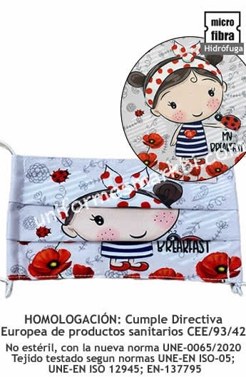 MASCARILLA INFANTIL HOMOLOGADA FFP2 