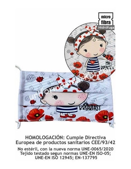 MASCARILLA INFANTIL HOMOLOGADA FFP2 