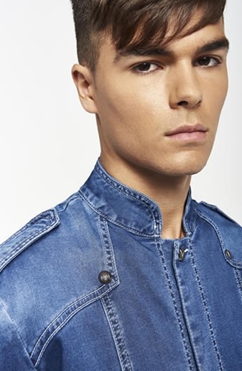 GIACCA SLIM FIT DENIM DA UOMO