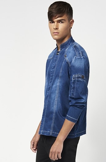 GIACCA SLIM FIT DENIM DA UOMO