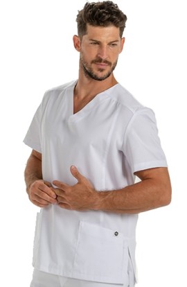 CASACCA COLLO A V UOMO M/C ANTIBATTERICO