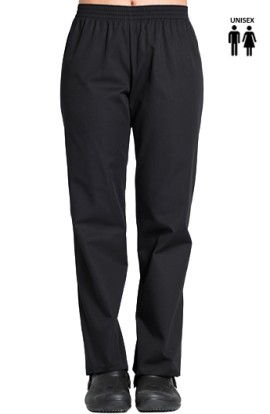 PANTALONI NERO UNISEX VITA ELASTICA