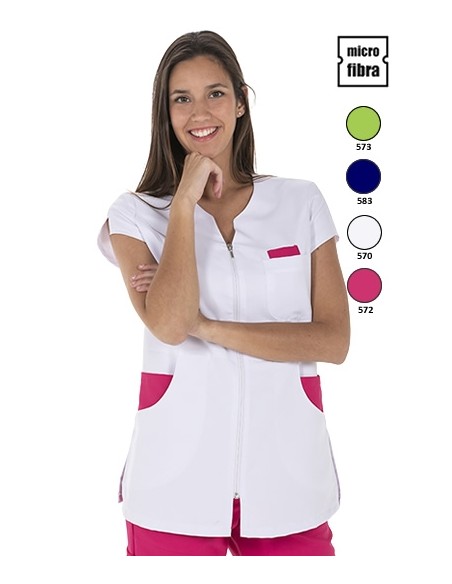 CHAQUETA MICROFIBRA M/C CREMALLERA MUJER