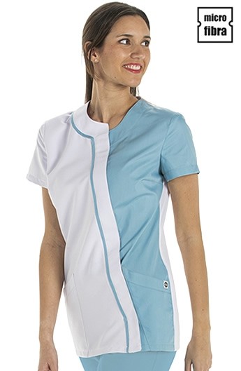 CHAQUETA MUJER MICROFIBRA ASIMÉTRICA