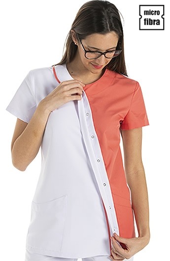 CHAQUETA MUJER MICROFIBRA ASIMÉTRICA