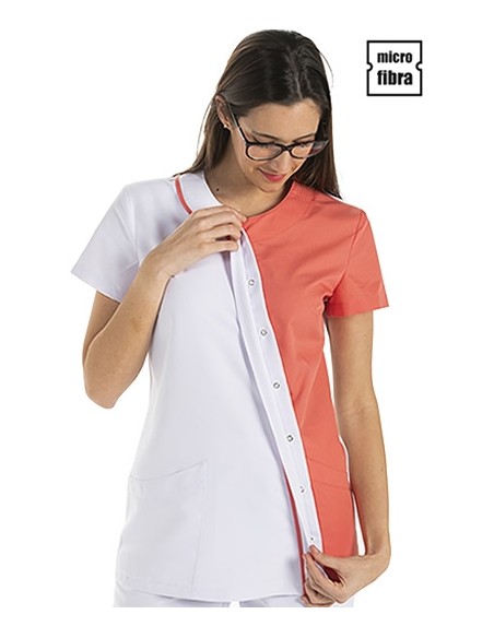 CHAQUETA MUJER MICROFIBRA ASIMÉTRICA