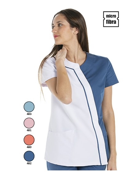 CHAQUETA MUJER MICROFIBRA ASIMÉTRICA