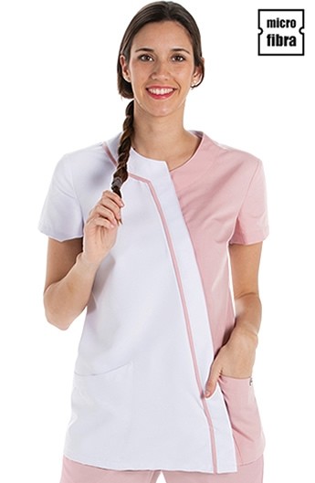 CHAQUETA MUJER MICROFIBRA ASIMÉTRICA