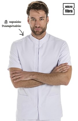CHAQUETA HOMBRE M/C MICROFIBRA TIRILLA
