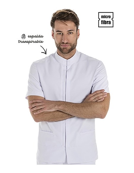CHAQUETA HOMBRE M/C MICROFIBRA TIRILLA