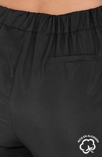 PANTALONI ALLA CAVIGLIA ELASTICO IN VITA