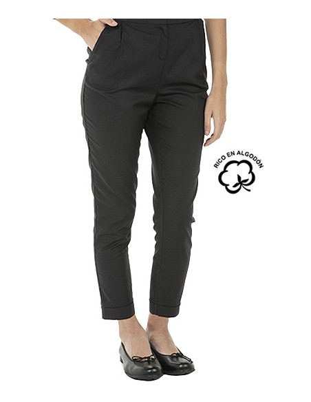 PANTALONI ALLA CAVIGLIA ELASTICO IN VITA