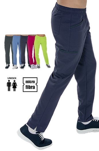 PANTALONE UNISEX MICROFIBRA CON TASCHE