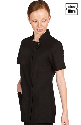 CASACA M/C CORCHETES MICROFIBRA MUJER