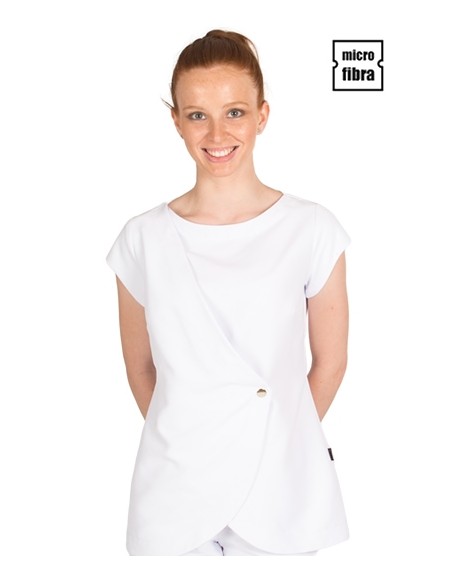 BLUSA MICROFIBRA CRUZADA BOTÓN