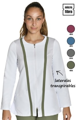 GIACCA M/L CON CERNIERA IN MICROFIBRA DA DONNA