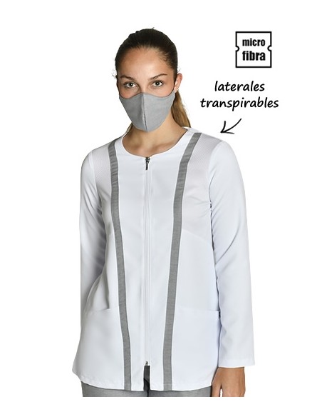 GIACCA M/L CON CERNIERA IN MICROFIBRA DA DONNA