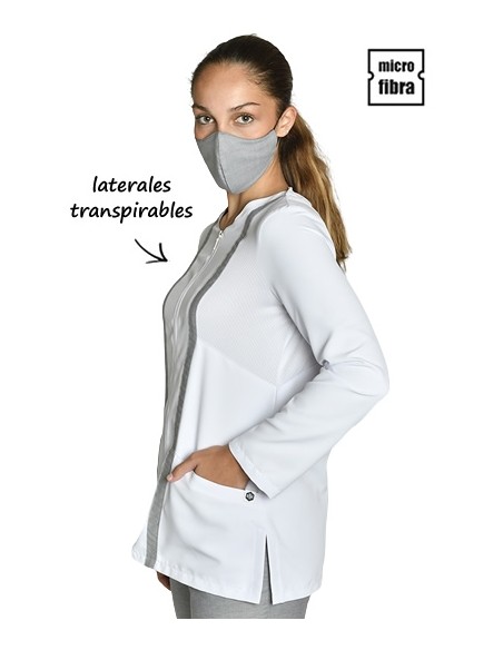 GIACCA M/L CON CERNIERA IN MICROFIBRA DA DONNA