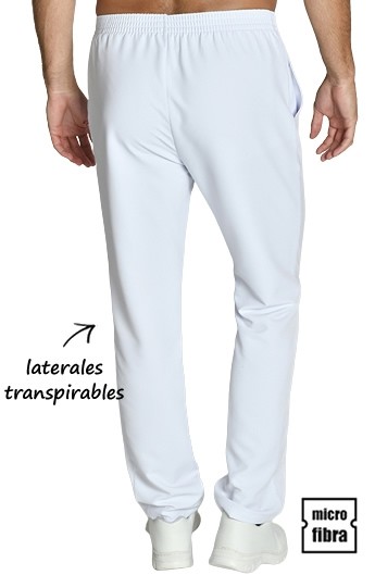PANTALONI IN MICROFIBRA UNISEX CON GRIGLIA LATERALE