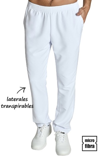PANTALONI IN MICROFIBRA UNISEX CON GRIGLIA LATERALE