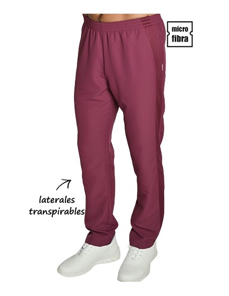 PANTALONI IN MICROFIBRA UNISEX CON GRIGLIA LATERALE