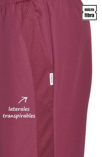 PANTALONI IN MICROFIBRA UNISEX CON GRIGLIA LATERALE