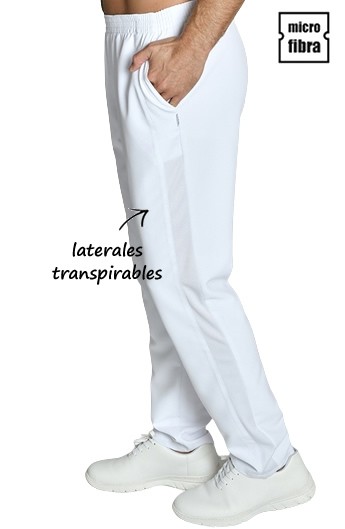 PANTALONI IN MICROFIBRA UNISEX CON GRIGLIA LATERALE