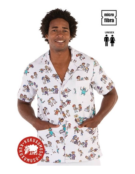 BLUSA MICROFIBRA KUKUXUMUSU MEDICOS UNISEX 