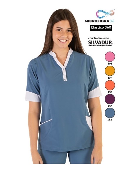 GIACCA  IN MICROFIBRA ELASTICA COMBINATA DONNA