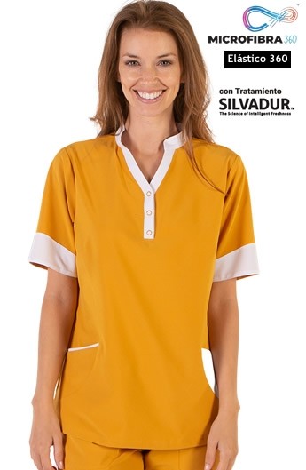 GIACCA  IN MICROFIBRA ELASTICA COMBINATA DONNA