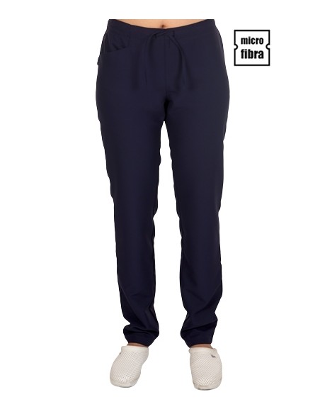  PANTALONI DONNA MICROFIBRA GOMMA MEZA VITA