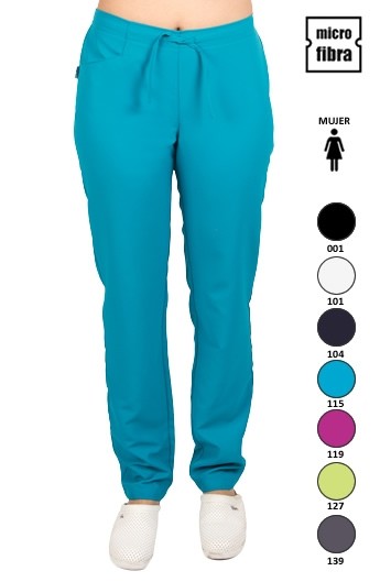  PANTALONI DONNA MICROFIBRA GOMMA MEZA VITA