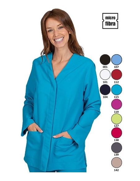 GIACCA DONNA IN MICROFIBRA BOTTONI NASCOSTI M/L