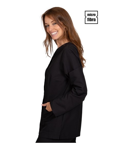 BLUSA MUJER MICROFIBRA BOTONERA OCULTA M/L