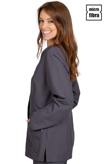 BLUSA MUJER MICROFIBRA BOTONERA OCULTA M/L