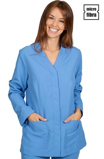 GIACCA DONNA IN MICROFIBRA BOTTONI NASCOSTI M/L