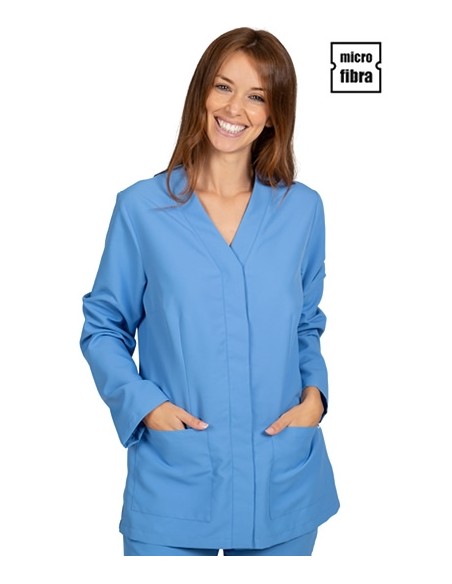 GIACCA DONNA IN MICROFIBRA BOTTONI NASCOSTI M/L