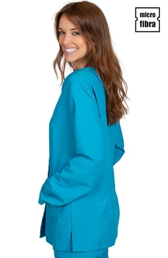 BLUSA MUJER MICROFIBRA BOTONERA OCULTA M/L